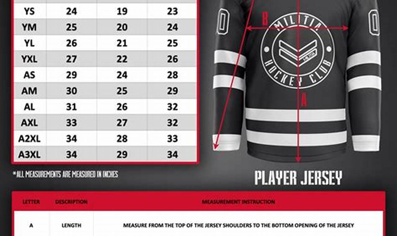 Hockey Jersey Size: What Size is a 56 Hockey Jersey Fit? | Your Ultimate Source for Hockey Updates, Training Guides, and Equipment Recommendations