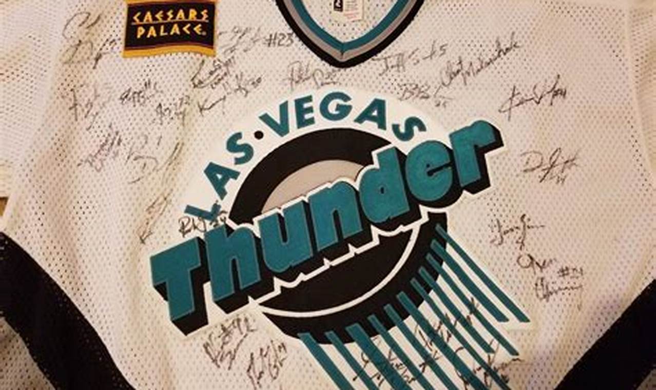 Own a Vintage Las Vegas Thunder Hockey Jersey [RARE Find] | Your Ultimate Source for Hockey Updates, Training Guides, and Equipment Recommendations