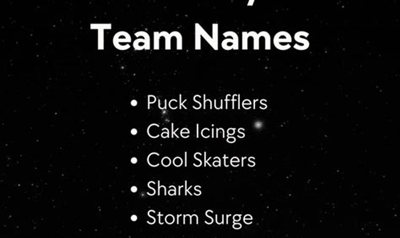 Coolest Best Hockey Fantasy Names: Dominate! Your Ultimate Source for Hockey Updates, Training Guides, and Equipment Recommendations Coolest Best Hockey Fantasy Names: Dominate! | Your Ultimate Source for Hockey Updates, Training Guides, and Equipment Recommendations