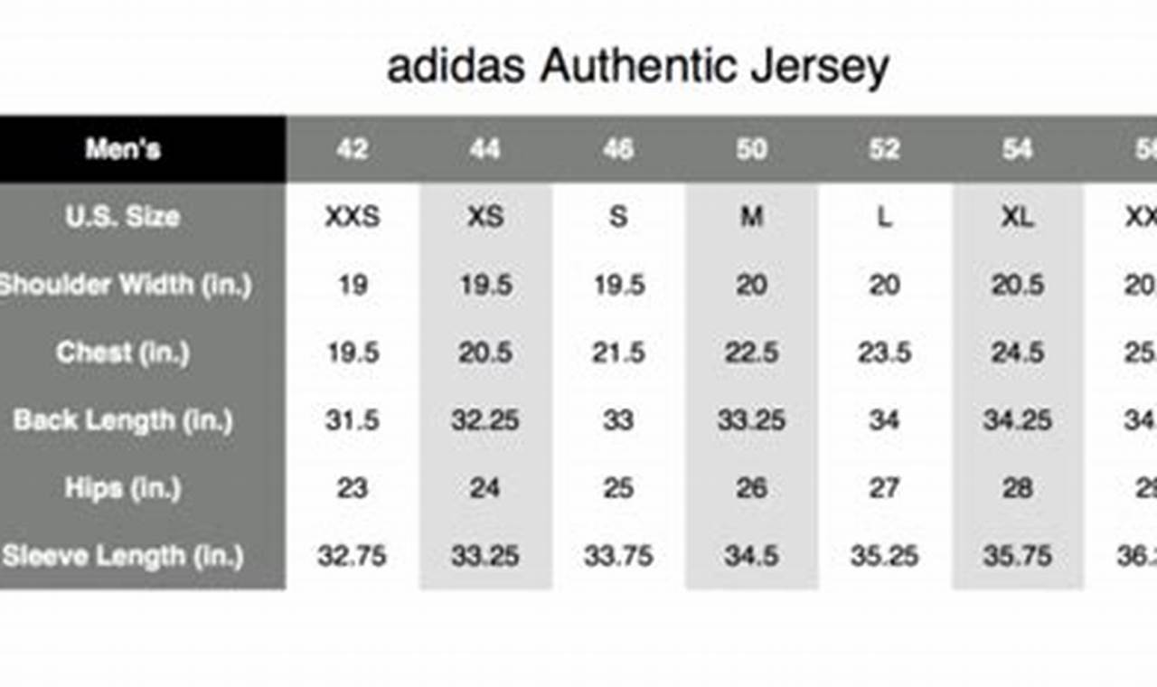 Find Your Fit: adidas Hockey Jersey Size Chart Guide | Your Ultimate Source for Hockey Updates, Training Guides, and Equipment Recommendations