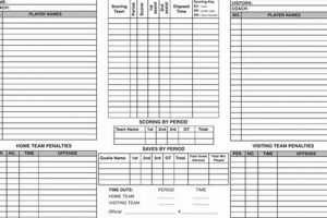 Free Ice Hockey Score Sheet Template + Pro Tips | Your Ultimate Source for Hockey Updates, Training Guides, and Equipment Recommendations