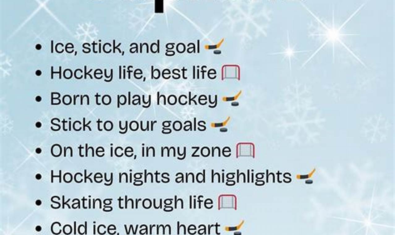 Best Instagram Hockey Captions: Score More Engagement! | Your Ultimate Source for Hockey Updates, Training Guides, and Equipment Recommendations