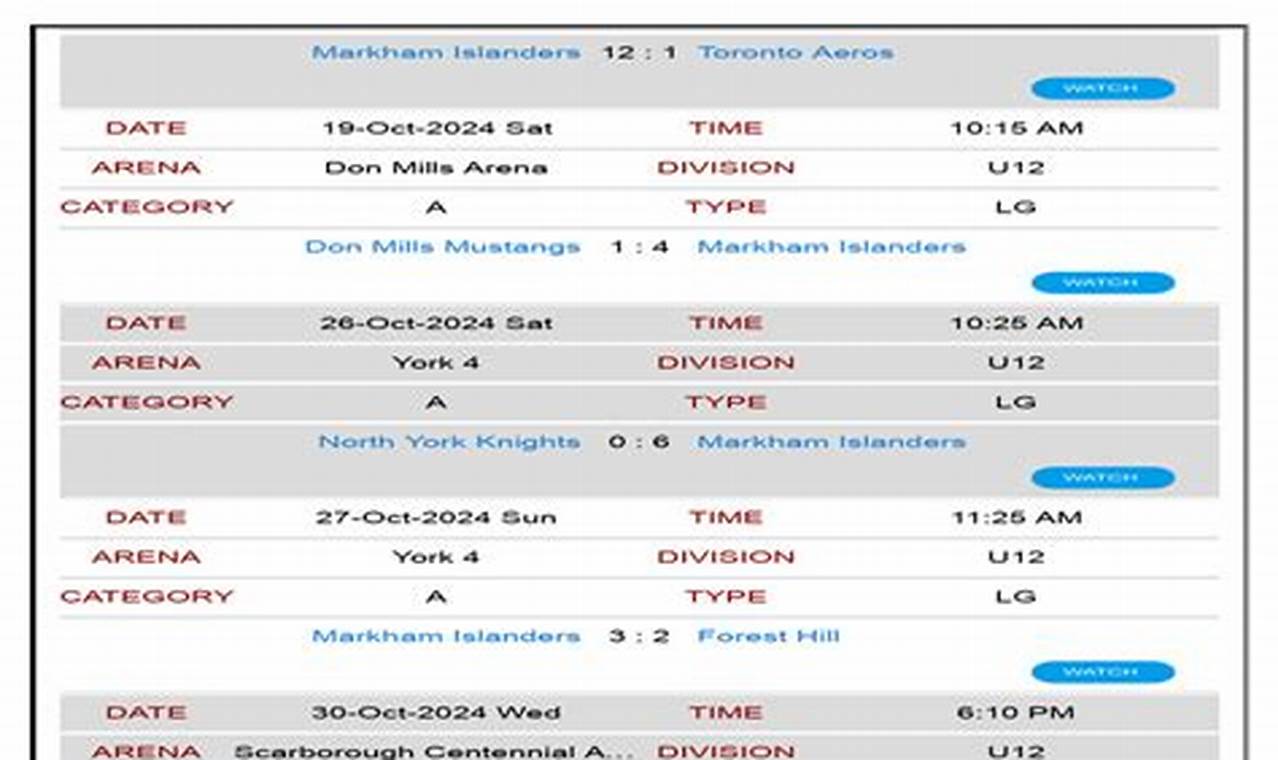 GTHL Hockey Standings: League Results &amp; Playoff Race | Your Ultimate Source for Hockey Updates, Training Guides, and Equipment Recommendations
