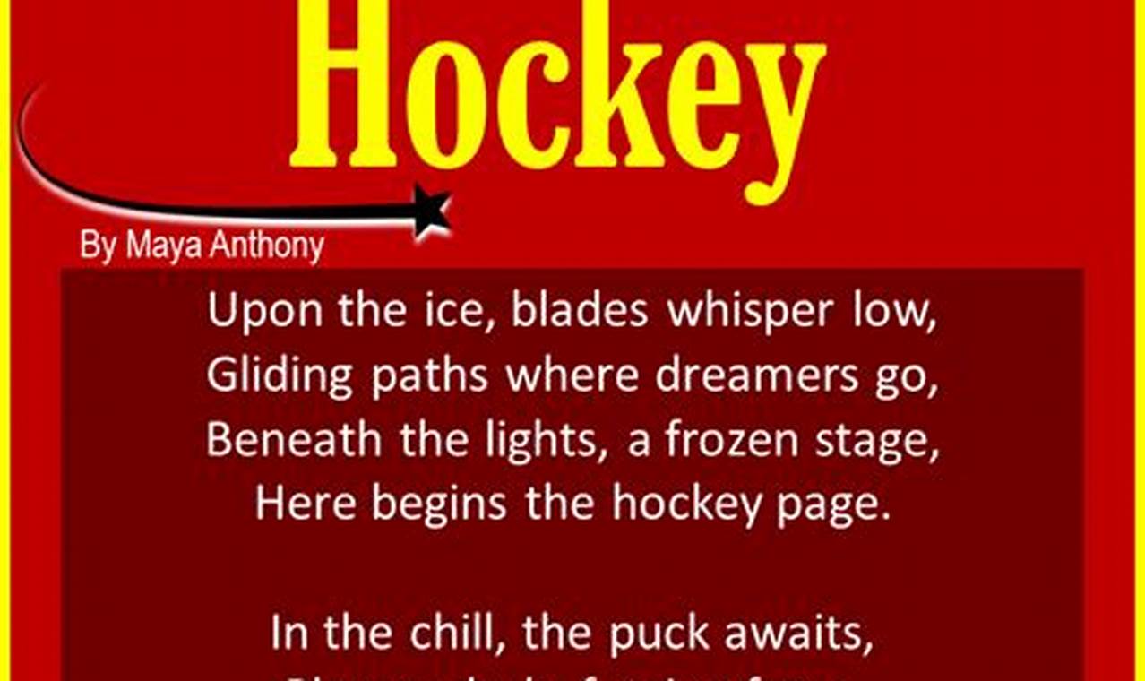 Best Hockey Poems: Rinkside Rhymes &amp; More | Your Ultimate Source for Hockey Updates, Training Guides, and Equipment Recommendations