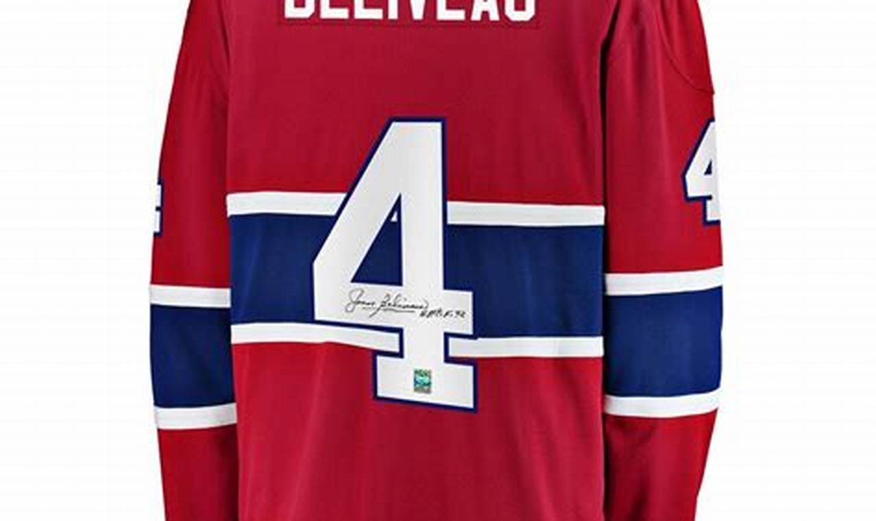 Own a Piece of Hockey History: Jean Beliveau Jersey | Your Ultimate Source for Hockey Updates, Training Guides, and Equipment Recommendations