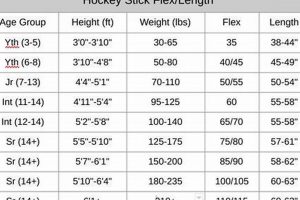 Youth Hockey Stick Sizing Chart Guide: Find Your Perfect Fit! | Your Ultimate Source for Hockey Updates, Training Guides, and Equipment Recommendations