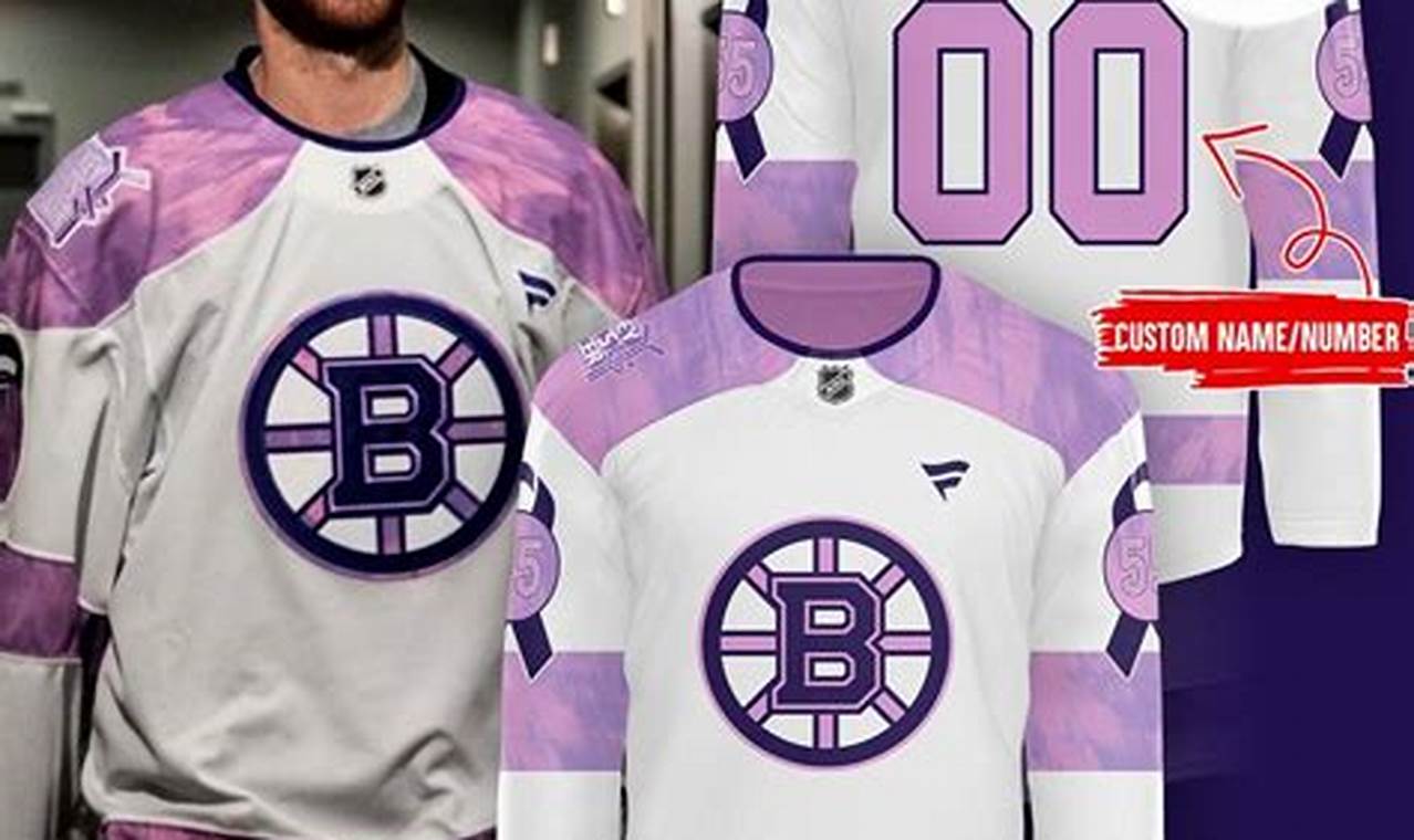 Buy Bruins Hockey Fights Cancer Jersey - Show Your Support! | Your Ultimate Source for Hockey Updates, Training Guides, and Equipment Recommendations